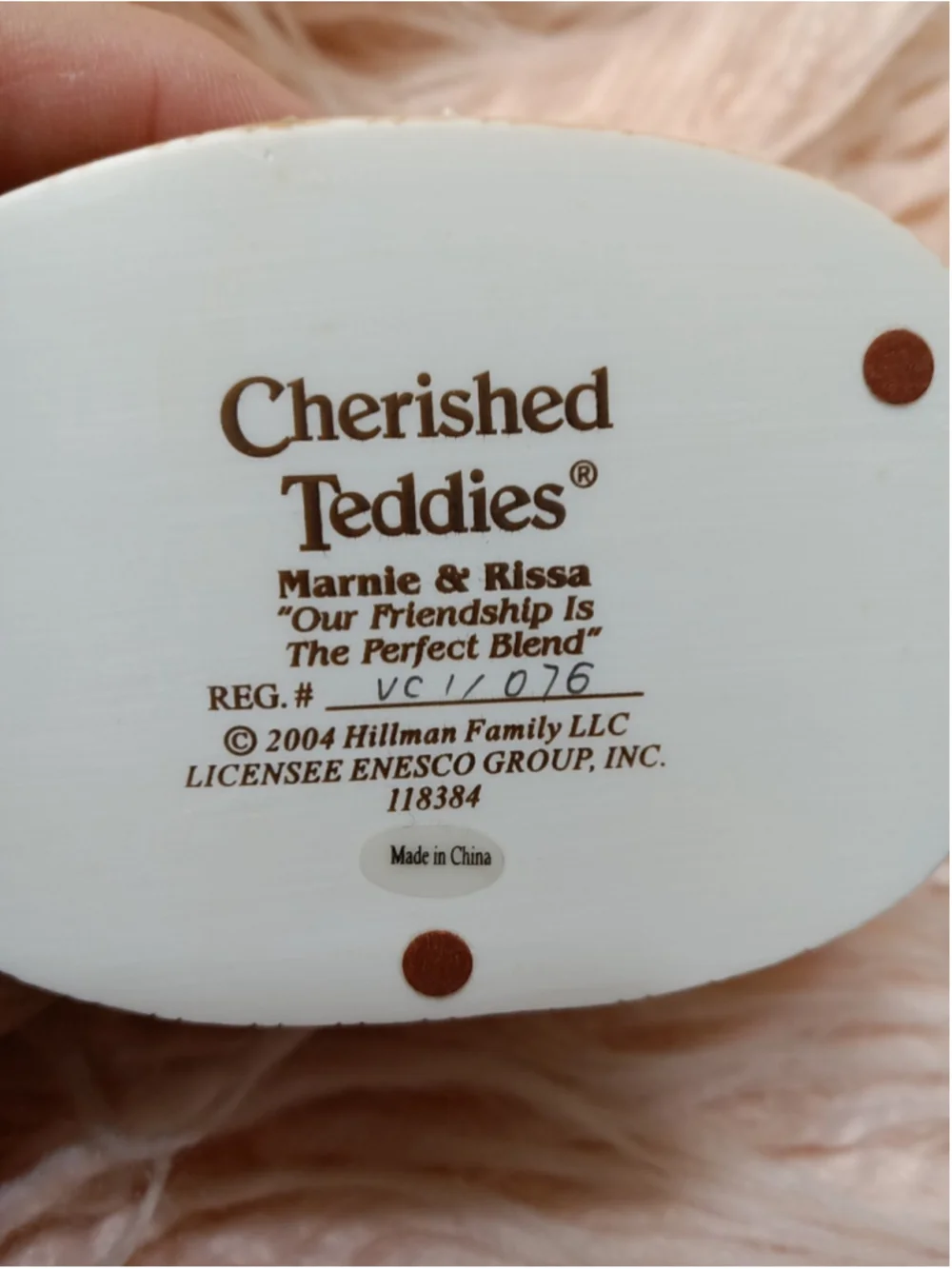 Cherished Teddies “Our Friendship Is The Perfect Blend” Marnie & Rissa Coffee